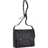 14 Inch Leather Satchel Brown : Josh