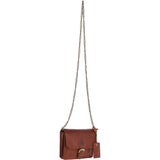 Vintage Mini Leather Cross Body Shoulder Bag With Chain Strap Honey  – G27