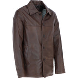 Classic Ashwood Men's Aq Brown Leather Jacket: AWM-REEFER