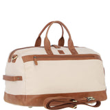 Fenland Canvas & Leather Holdall Tan/cream: FEN-757