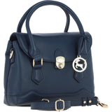 Elegant Ashwood Compact Handbag with Detachable Crossbody Strap Navy: Y-55