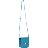 Ashwood Elegant Leather Crossbody Bag with Twist Lock Turquoise: Y-52