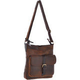 Vintage Oily Hunter Leather Travel Bag Brown : Doug