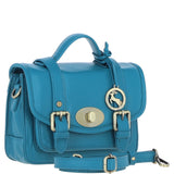 Stylish Ashwood Leather Medium Satchel Bag Turquise: Y-62