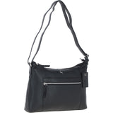 Ashwood Leather Ladies Essential Crossbody Bag Black: MI-09