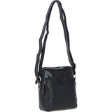 Mens Elegant Ashwood Leather Messenger Bag Black: T-79