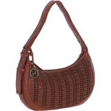 Stylish Ashwood Leather Curved Shoulder Bag Tan: GV-64288