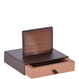 Vegetable Tanned Leather Classic 6 Card Holder Wallet Tan: 1991 C