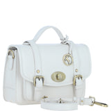 Stylish Ashwood Leather Large Satchel Bag White: Y-63