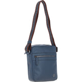 Brampton Leather Men's Crossbody Bag Navy: 64405