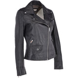 Short Biker Jacket Black: MAJESTIC