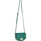 Real Leather Saddle Crossbody Bag Ever Green: 63753