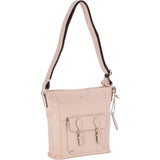 Medium Leather Shoulder Bag Pannacotta Cream : 62239