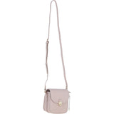 Ashwood Elegant Leather Crossbody Bag with Twist Lock Beige: Y-52