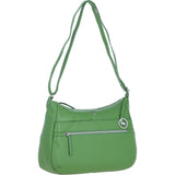Leather Shoulder Bag with Zip & Magnetic Pocket Fern: Meath