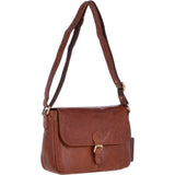 Vintage Leather Cross Body Shoulder Bag Honey – G22