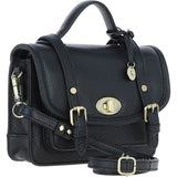 Stylish Ashwood Leather Small Satchel Bag Black: Y-61