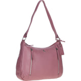 Premium Leather Shoulder Bag Dungannon: Cameo Rose