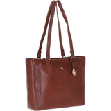 Ashwood Elegant Leather Tote Bag Cognac: Isabel