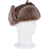 Trapper Hat With Sheepskin Fur Olive: 030-T
