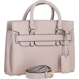 Ashwood Leather Handbag with Detachable Crossbody Strap Beige: 64747