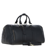 Classic Leather Weekend Bag Black: Q-46