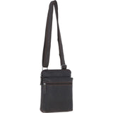 Real Leather Messenger Bag Brown: BERLIN