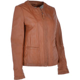Leather Jacket Cognac/nap: AWL-672