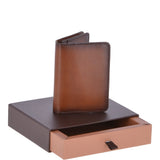 Vegetable Tanned Leather Classic Multi Card Holder Wallet Tan : 1992