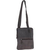 Real Leather Messenger Bag with Multiple Pockets Brown: MOSCOW