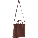 Stylish Ashwood Leather Shopper Bag with Crossbody Strap Tan: GV-64037