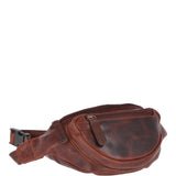 Vintage Leather Travel Waist Bag Tan: Ed