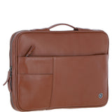 Leather Organizer with Laptop Compartment Tan: 64546