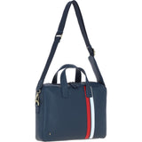 Gabicci Leather Messenger Bag Navy: GB-64956