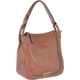 The Bridge Full Grain Italian Leather Hobo Bag Havana Gold - 040735 1P 2C NH