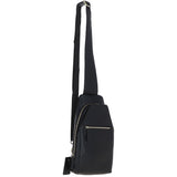 Ashwood Three Pocket Leather Sling Bag Black : k-43