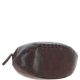 Ashwood Leather Rugby Ball Washbag Brandy: Q-40