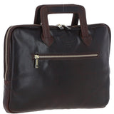 Ashwood Leather Mens Laptop Handle Bag Brown: PL-45
