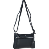 Ashwood Leather Crossbody Bag Black: Swansea