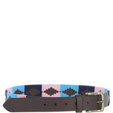 Ashwood Leather Multicolored Handmade Belt Pink: POF-21
