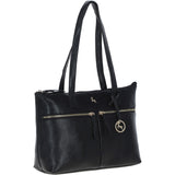 Ashwood Sleek Leather Tote Bag Black: Amelia