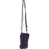 Ashwood Leather Crossbody Smart Phone Bag Purple: D-99