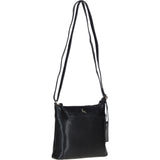 Stylish Ashwood Leather Crossbody Bag Black: Ava