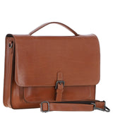Ashwood Leather Unisex Large Crossbody Satchel Bag Tan: P-63