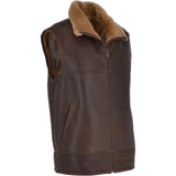 Sheepskin Gilet Camel Antique: KE-176