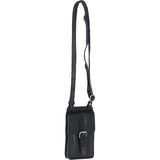Exquisite Ashwood Leather Smartphone Bag Black: F-89