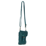 Ashwood Leather Crossbody Smart Phone Bag Teal: D-99