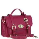 Stylish Ashwood Leather Large Satchel Bag Raspberry: Y-63