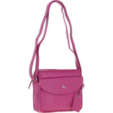 Ashwood Leather Ladies Crossbody Bag Berry: Glasgow