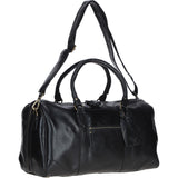 Vintage Leather Duffel Bag Black: TL-001